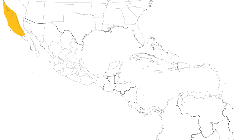 Range Map (Central): Cassin's Auklet