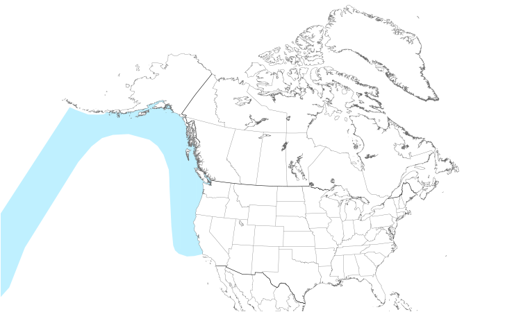 Range Map (North): Flesh-footed Shearwater