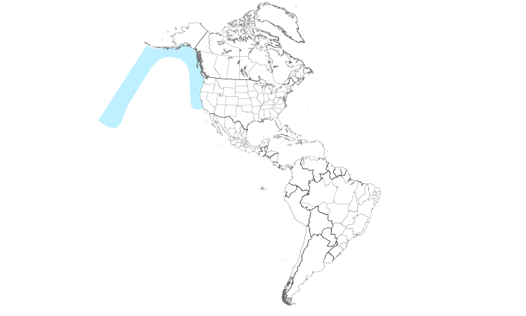 Range Map (Americas): Flesh-footed Shearwater