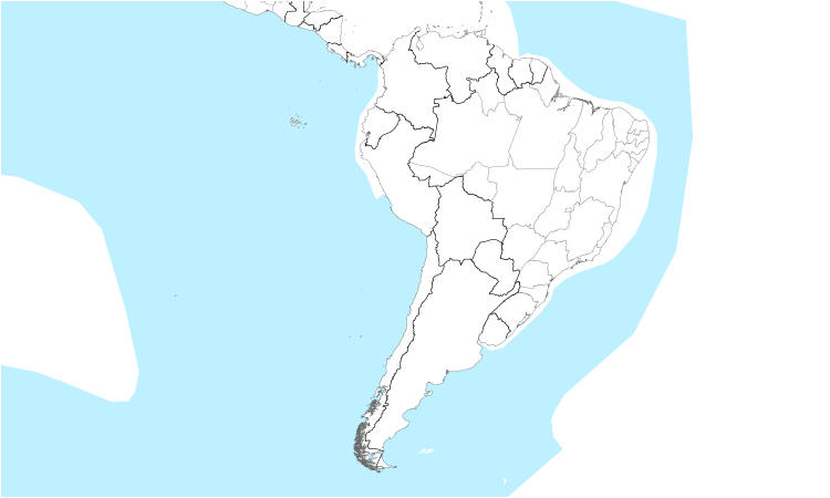 Range Map (South): Sooty Shearwater