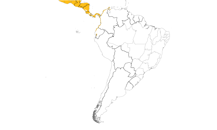Range Map (South): Great-tailed Grackle