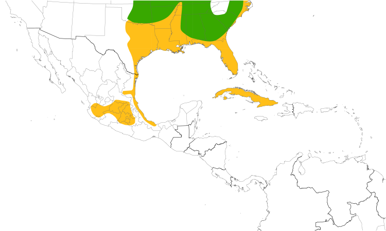 Range Map (Central): King Rail