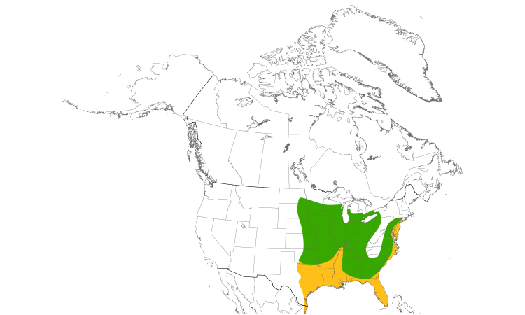 Range Map (North): King Rail