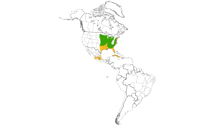 Range Map (Americas): King Rail