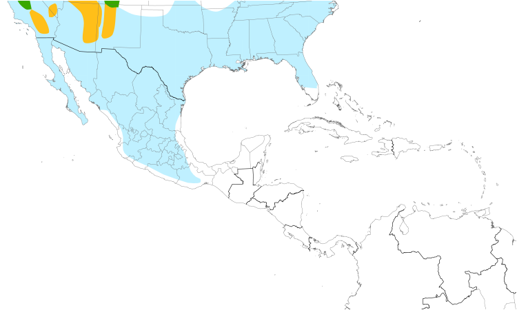 Range Map (Central): Ruby-crowned Kinglet