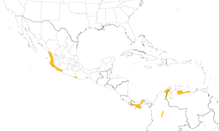Range Map (Central): Rosy Thrush-Tanager