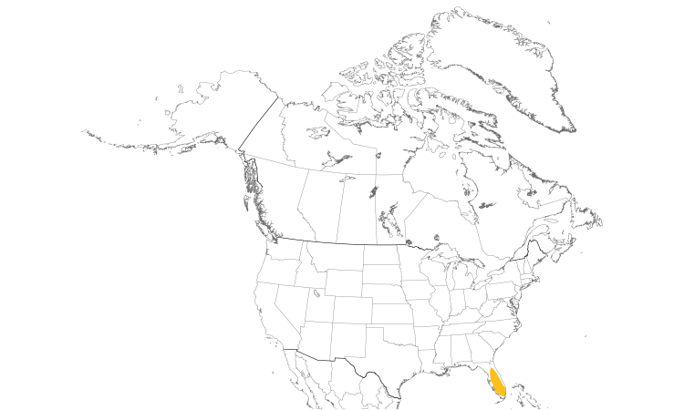 Range Map (North): Snail Kite