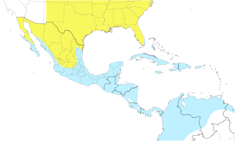 Range Map (Central): Northern Waterthrush
