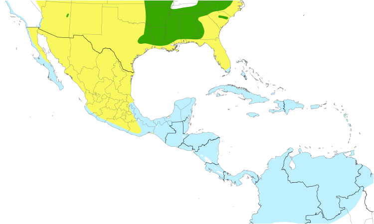 Range Map (Central): American Redstart