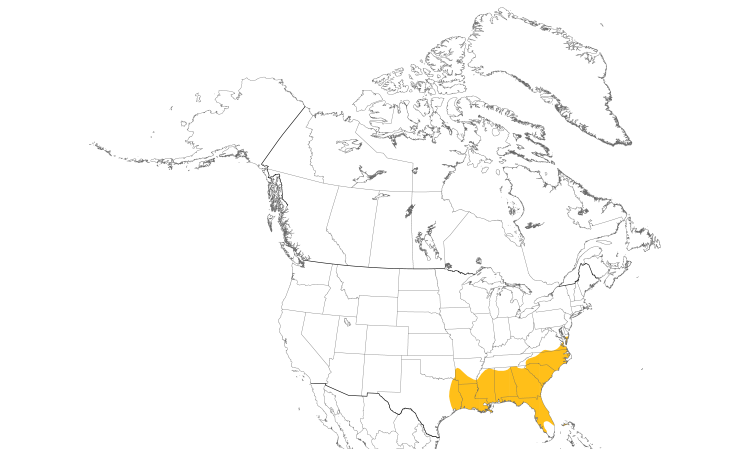 Range Map (North): Brown-headed Nuthatch
