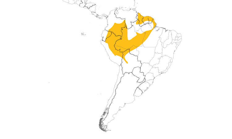 Range Map (South): Chestnut-bellied Seedeater