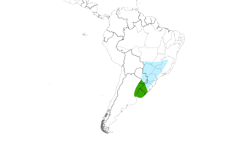 Range Map (South): Marsh Seedeater