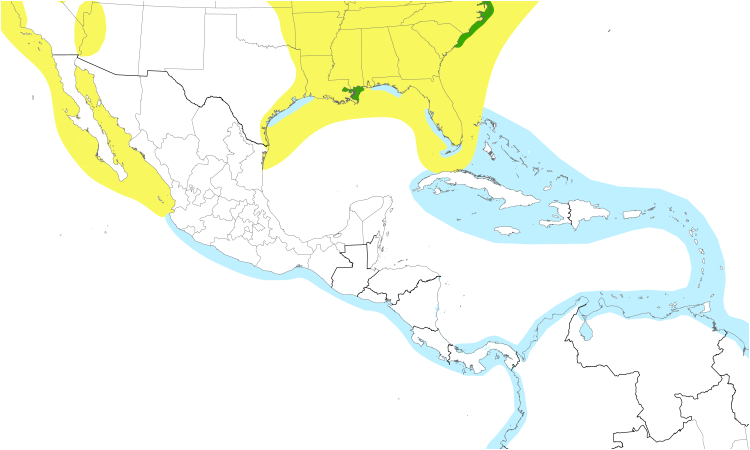 Range Map (Central): Common Tern