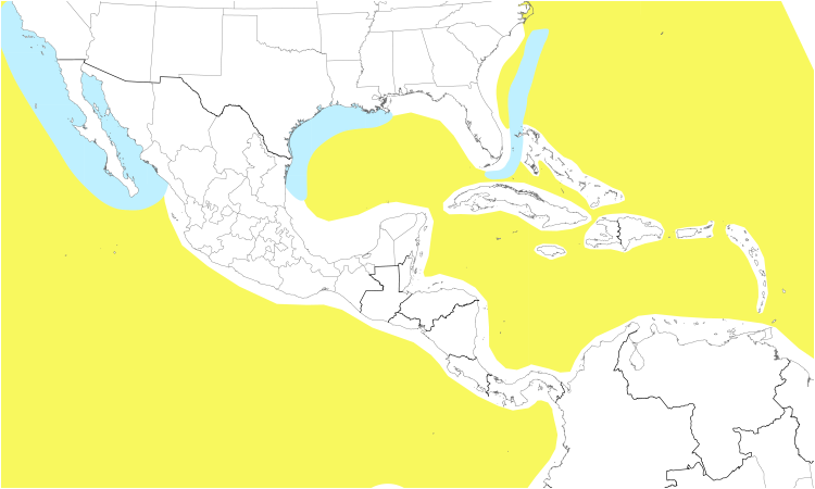 Range Map (Central): Parasitic Jaeger