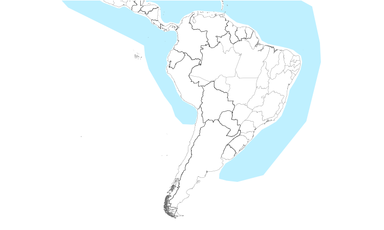 Range Map (South): Pomarine Jaeger