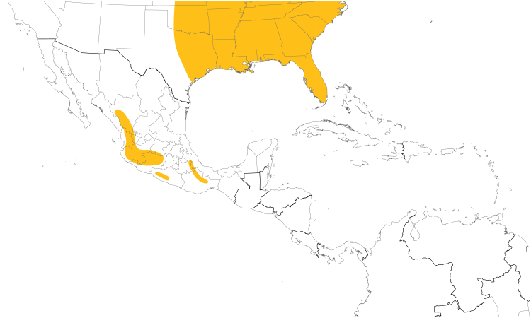 Range Map (Central): Barred Owl