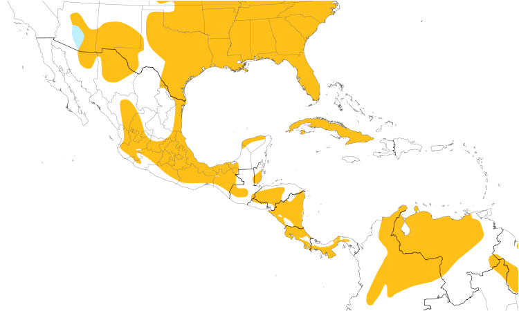 Range Map (Central): Eastern Meadowlark