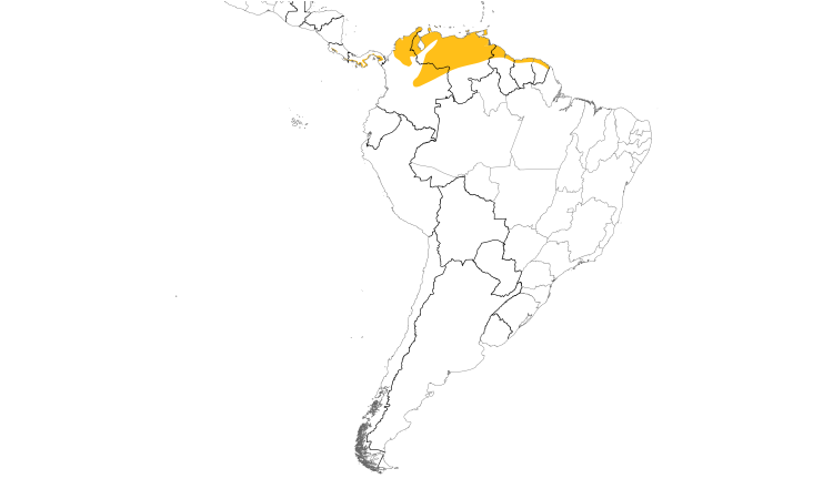 Range Map (South): Northern Scrub-Flycatcher