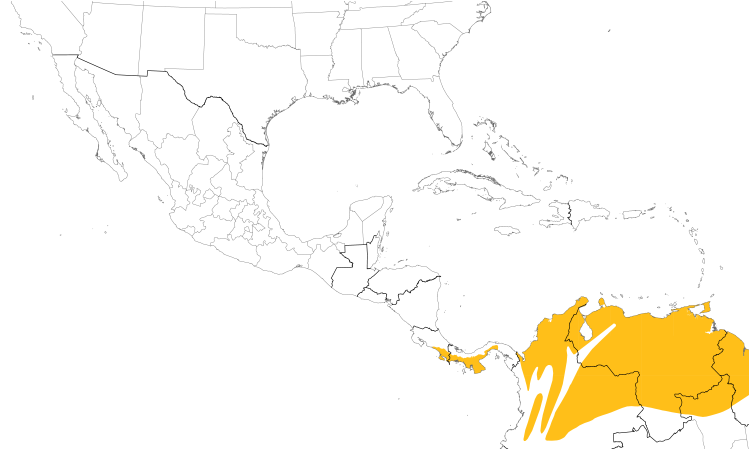 Range Map (Central): Pale-breasted Spinetail