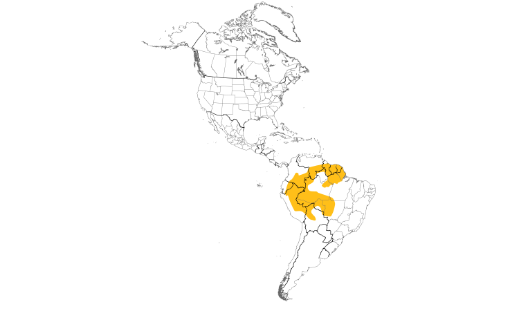 Range Map (Americas): Paradise Tanager