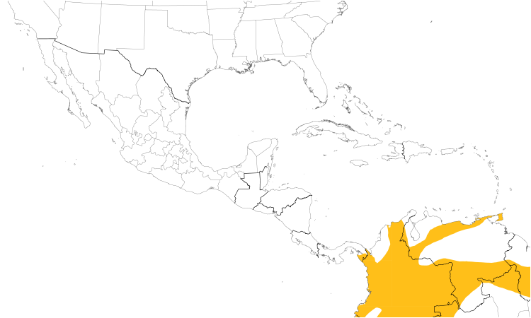 Range Map (Central): Swallow Tanager