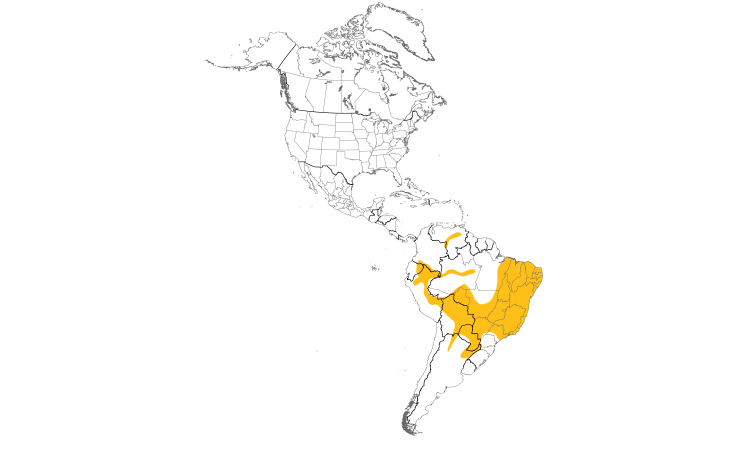 Range Map (Americas): Orange-headed Tanager