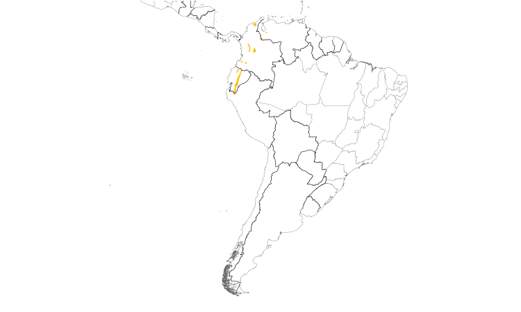 Range Map (South): Flammulated Treehunter