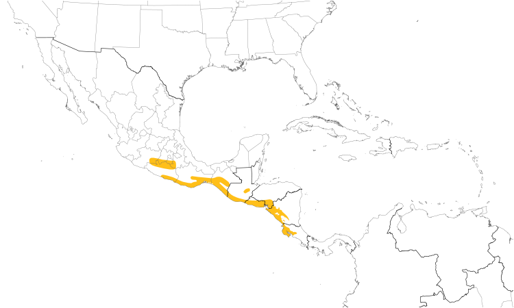 Range Map (Central): Banded Wren