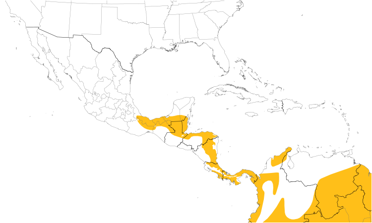 Range Map (Central): Great Tinamou