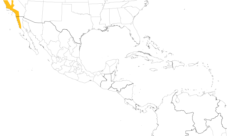 Range Map (Central): California Thrasher