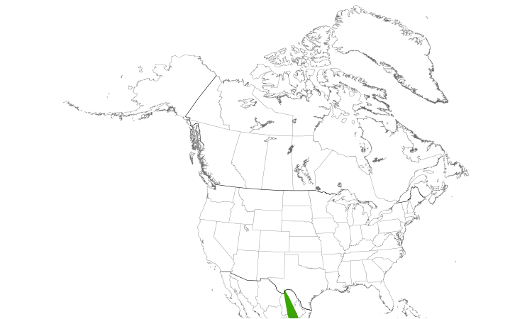 Range Map (North): Colima Warbler