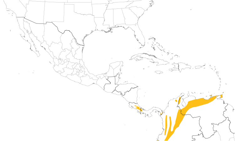 Range Map (Central): Streaked Xenops