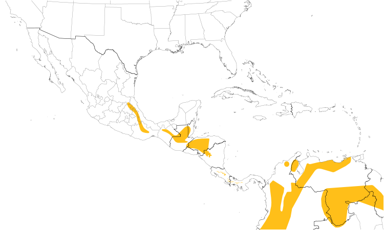 Range Map (Central): Strong-billed Woodcreeper