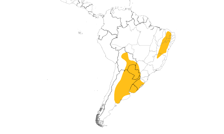Range Map (South): White Monjita