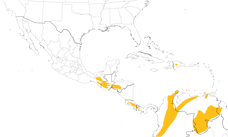 Range Map (Central): Rufous-collared Sparrow
